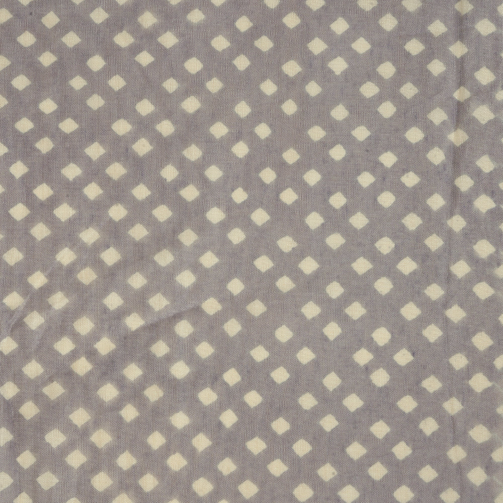 Grey Color Printed Bemberg Modal Fabric