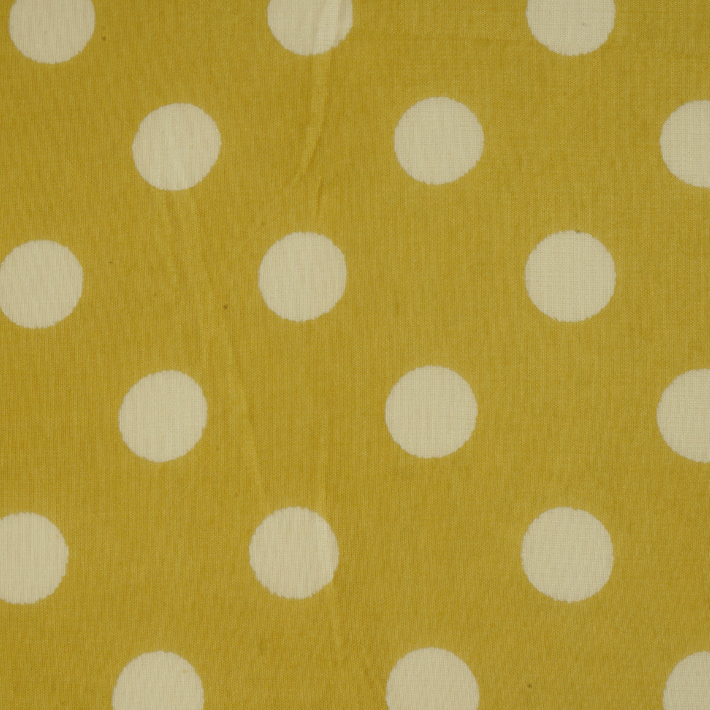 Dull Yellow Color Printed Bemberg Modal Fabric