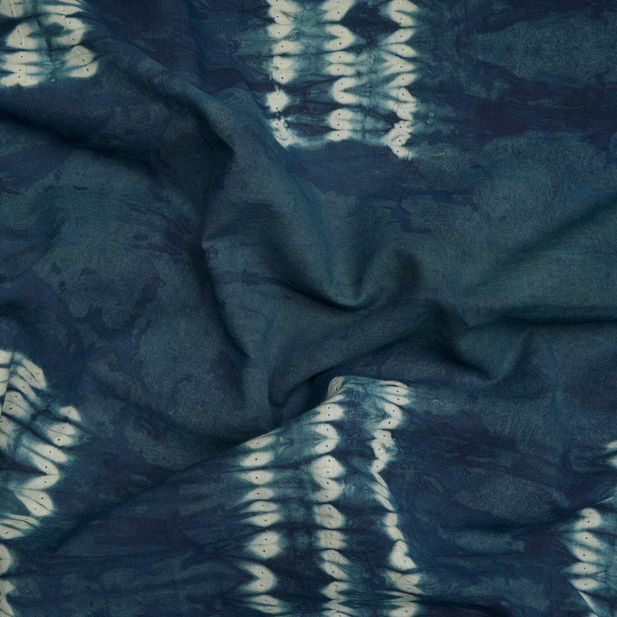 Mood Indigo Natural Dye Hand Crafted Shibori Cotton Fabric
