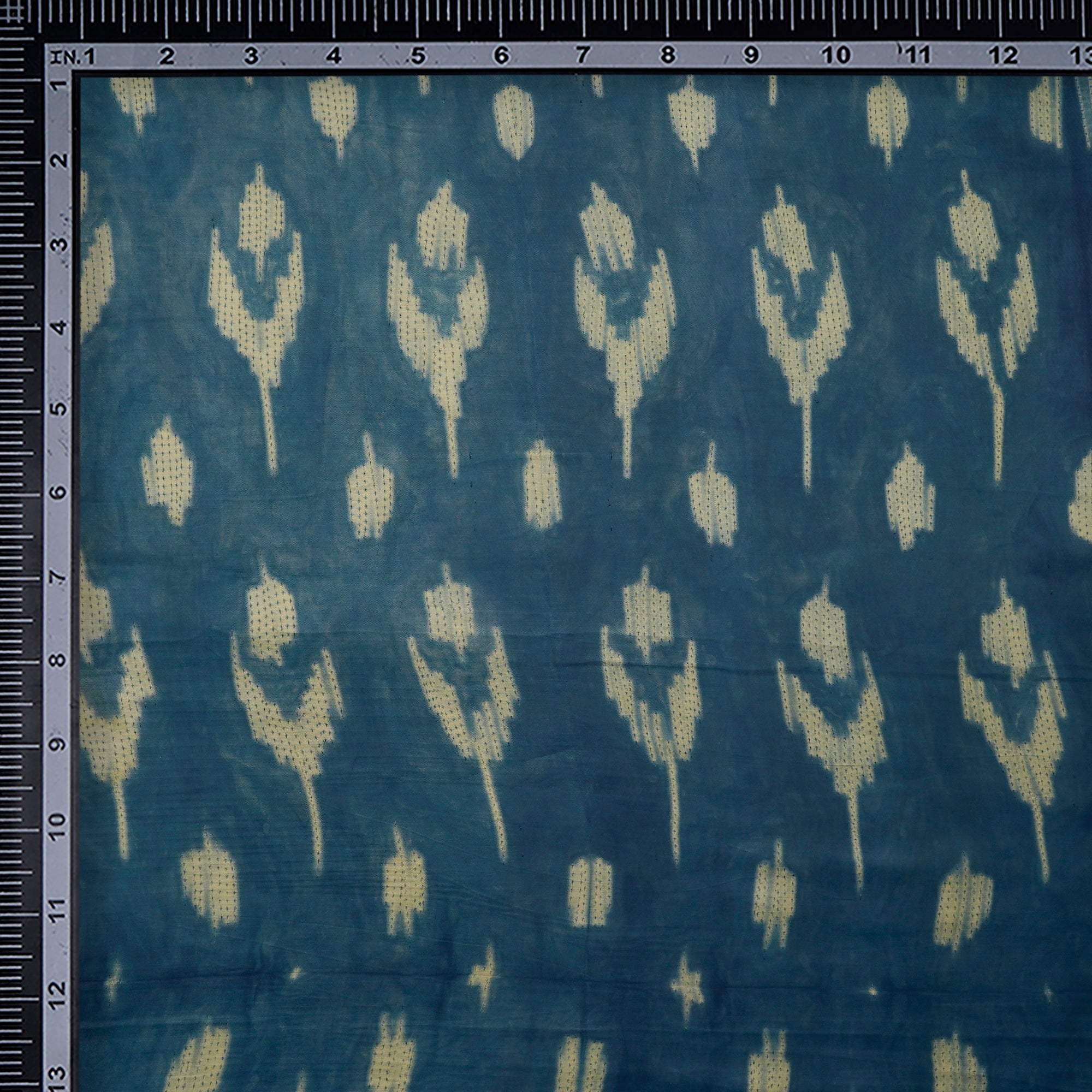 Blue Wing Teal Natural Dye Hand Crafted Shibori Modal Fabric
