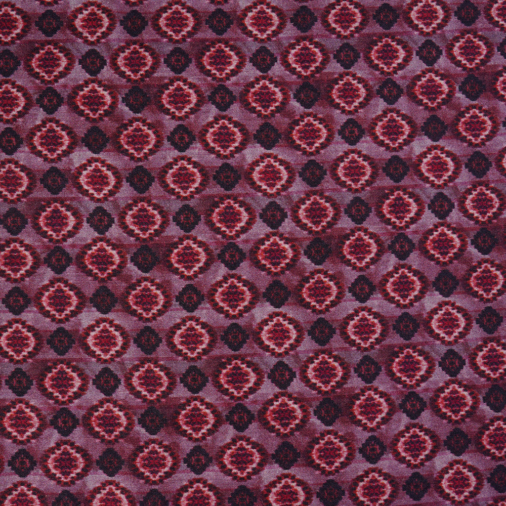 Multi Color Digital Printed Muga Georgette Fabric