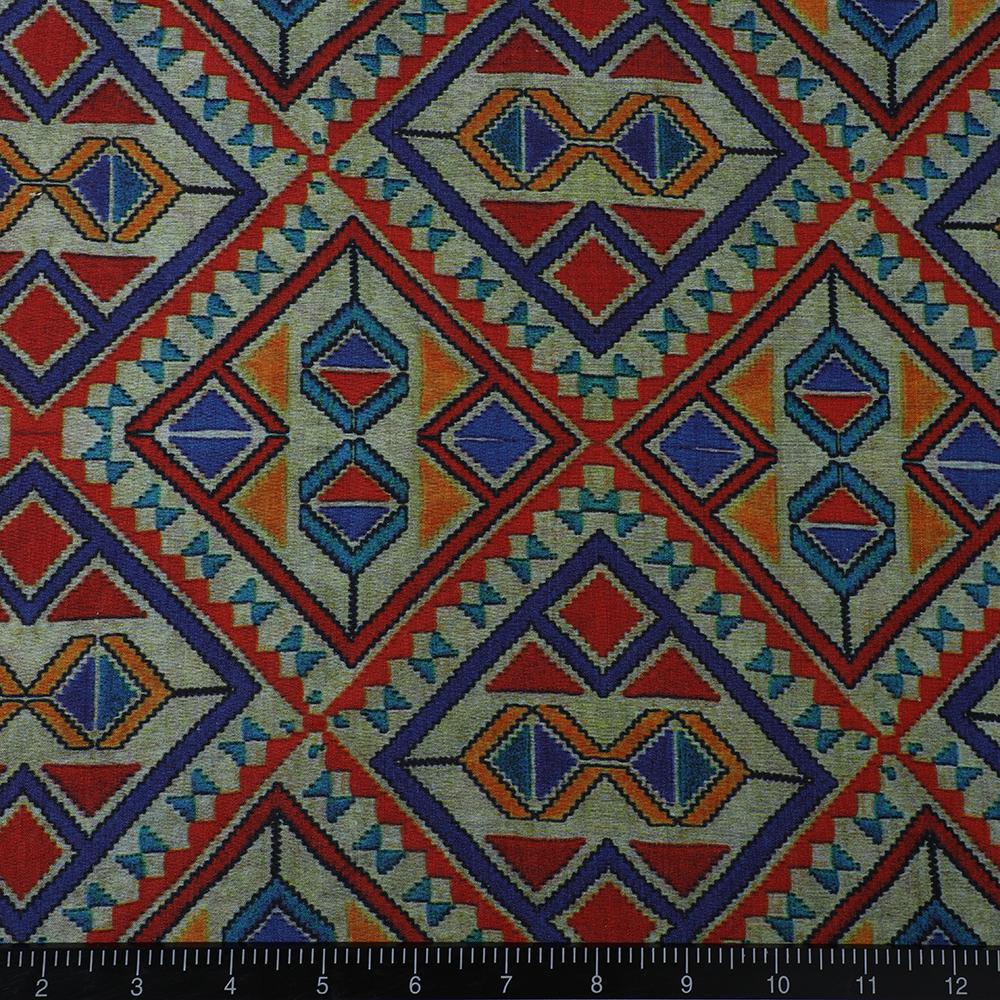 Multi Color Digital Printed Spun Tissue Silk Fabric