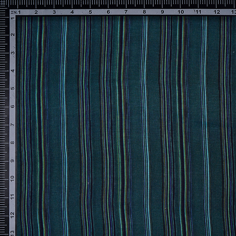 Green Color Digital Printed Modal Linen Fabric