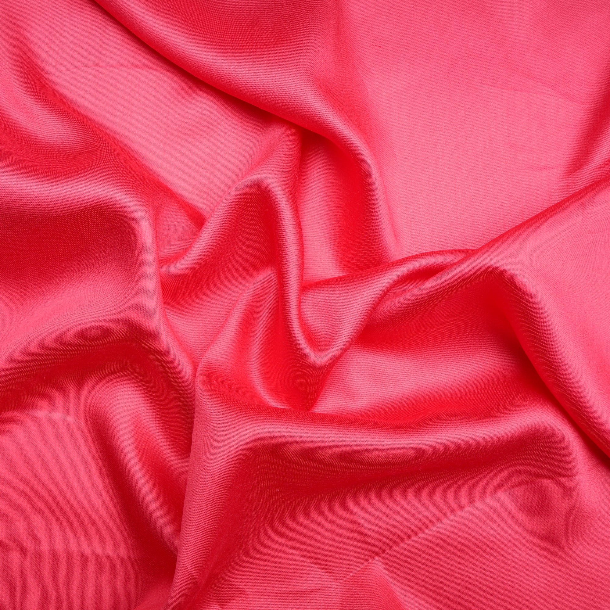 Pink Color Piece Dyed Modal Satin Fabric