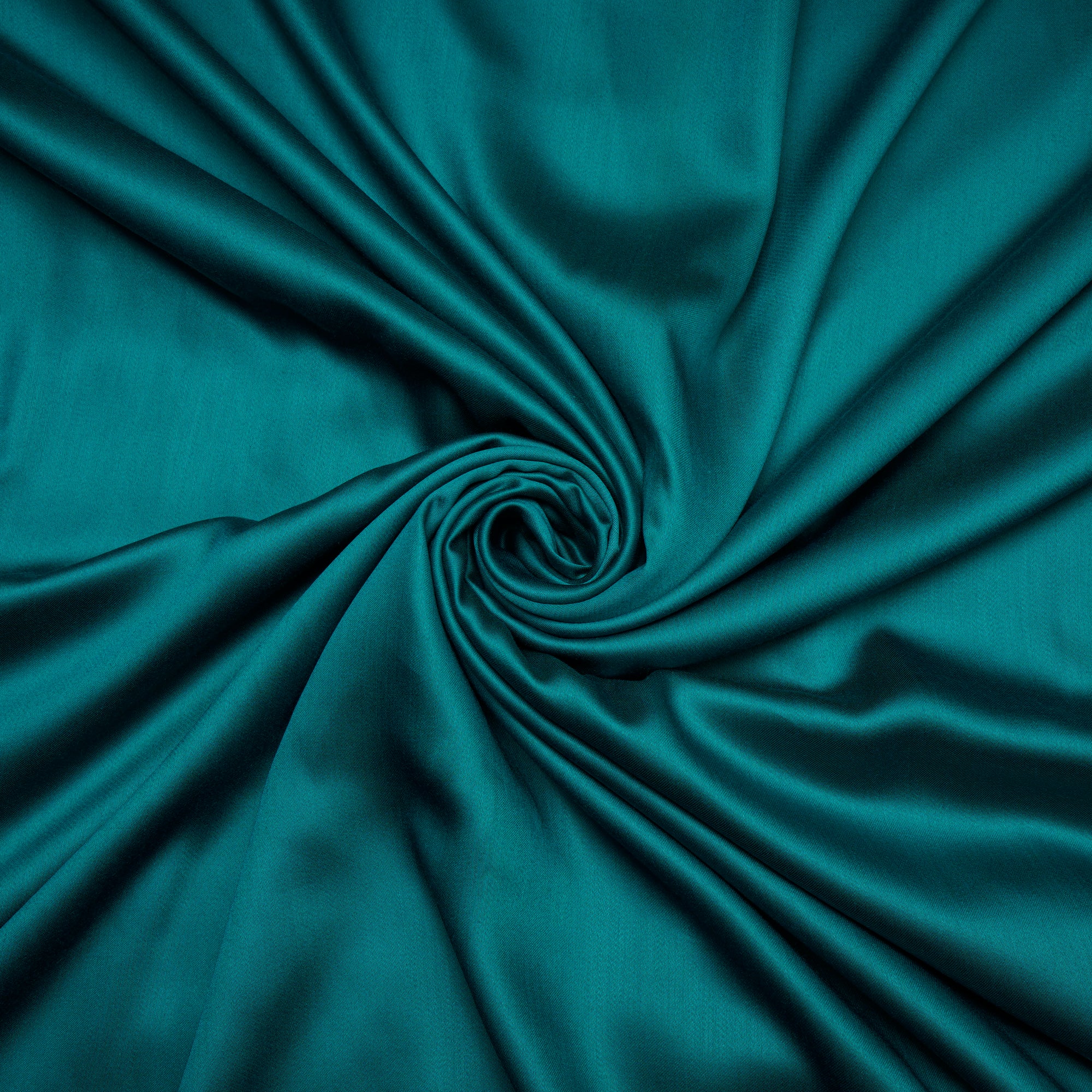 Turquoise Color Piece Dyed Modal Satin Fabric
