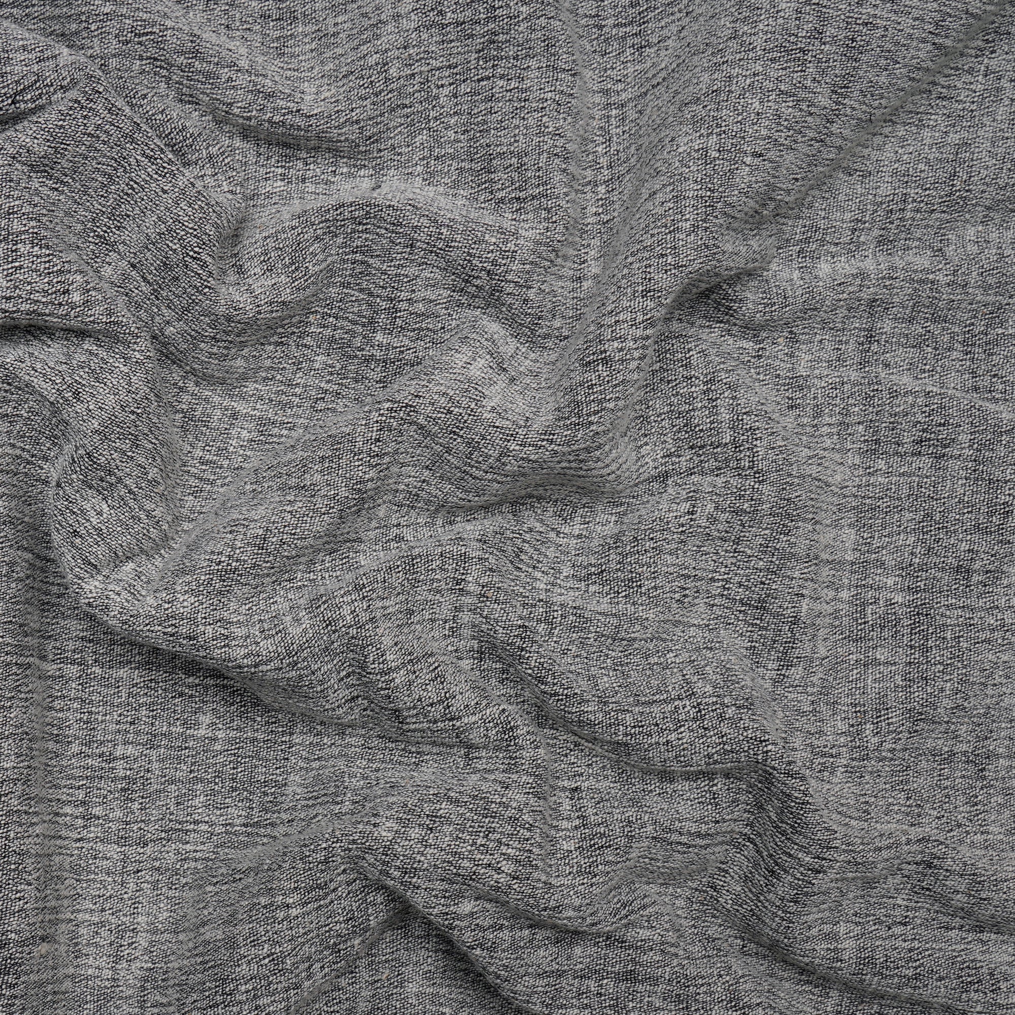 Black-White Color Muslin Cotton Lycra Fabric