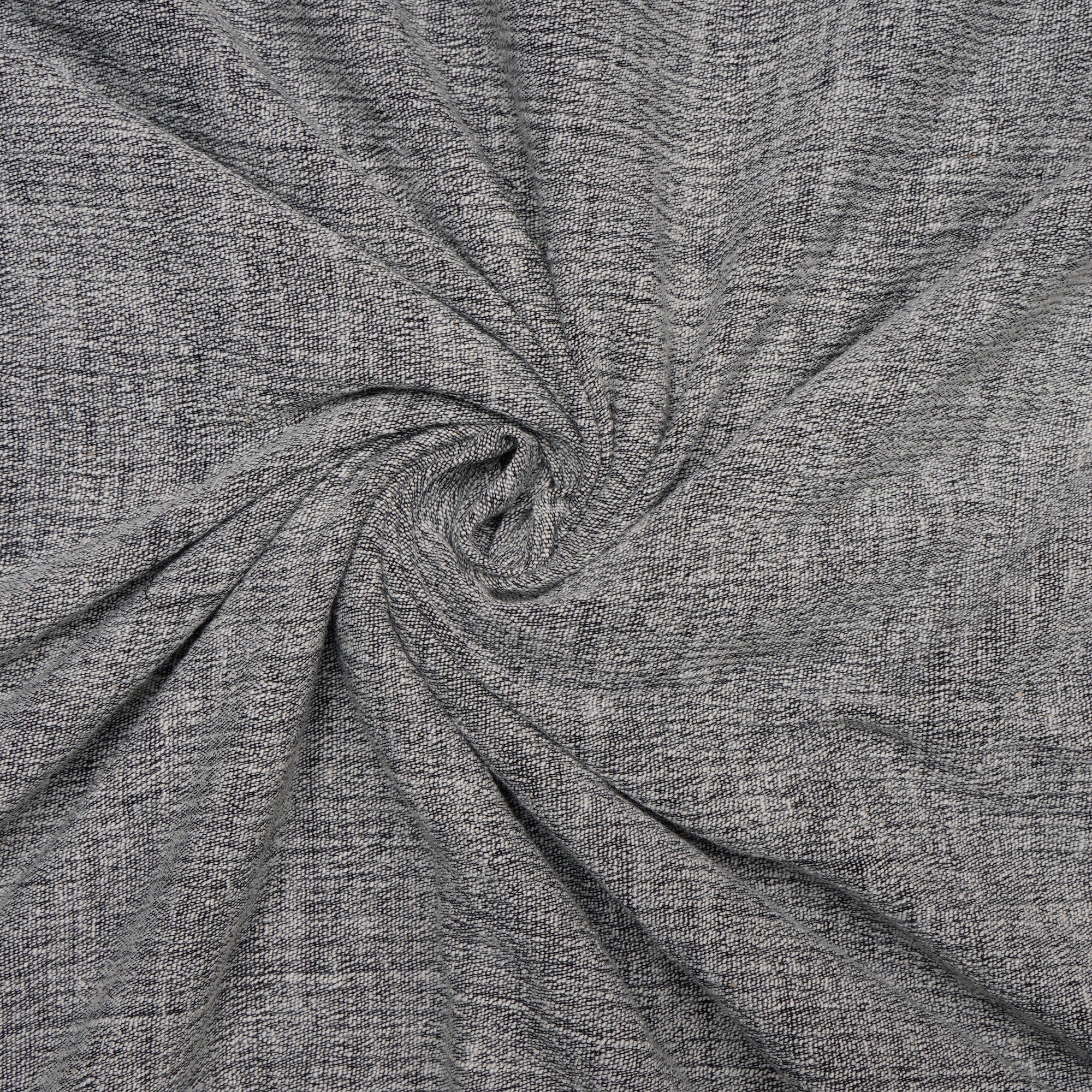 Black-White Color Muslin Cotton Lycra Fabric