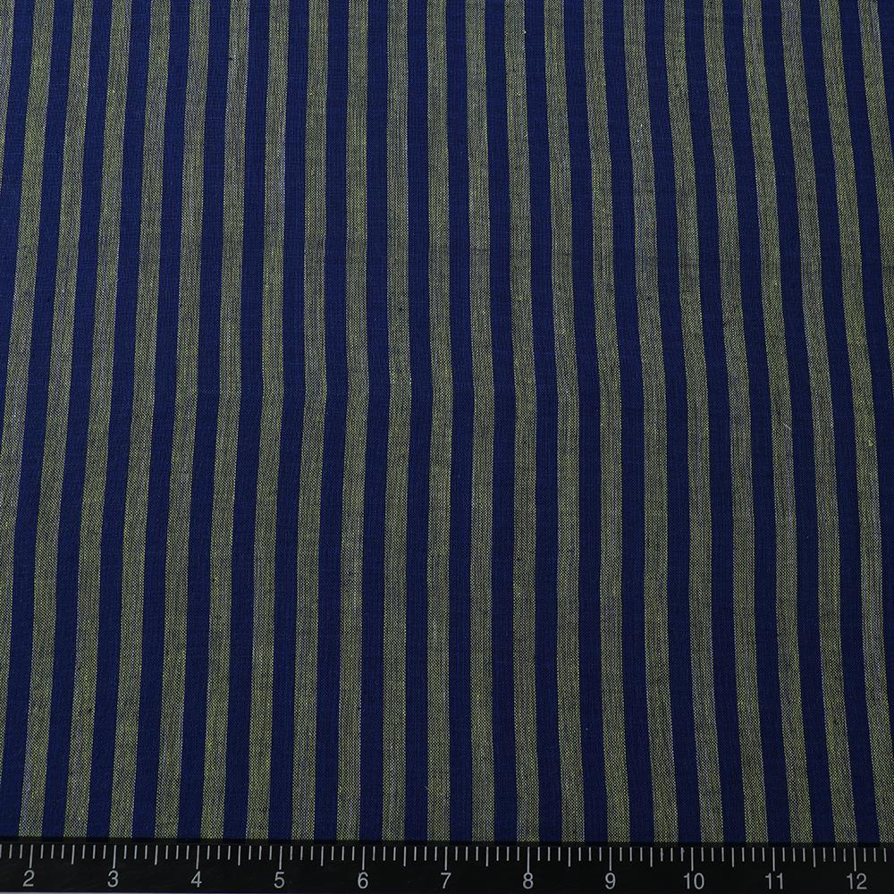 Blue-Yellow Color Yarn Dyed Cotton Muslin Fabric