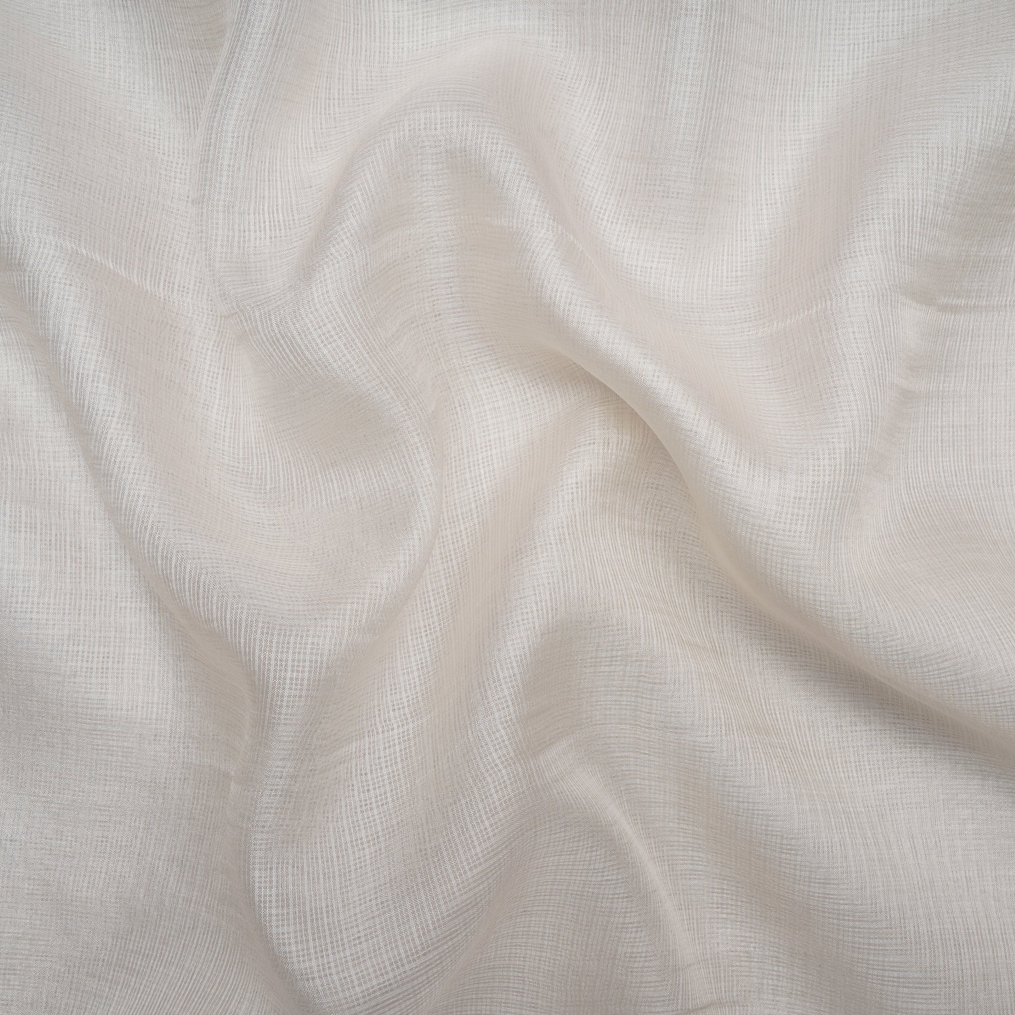 Off White Dyeable Handwoven Tusser Kota Fabric