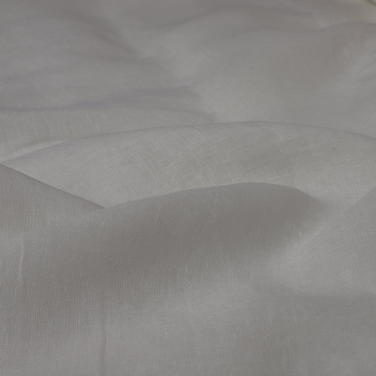 White Color Gauze Linen Fabric