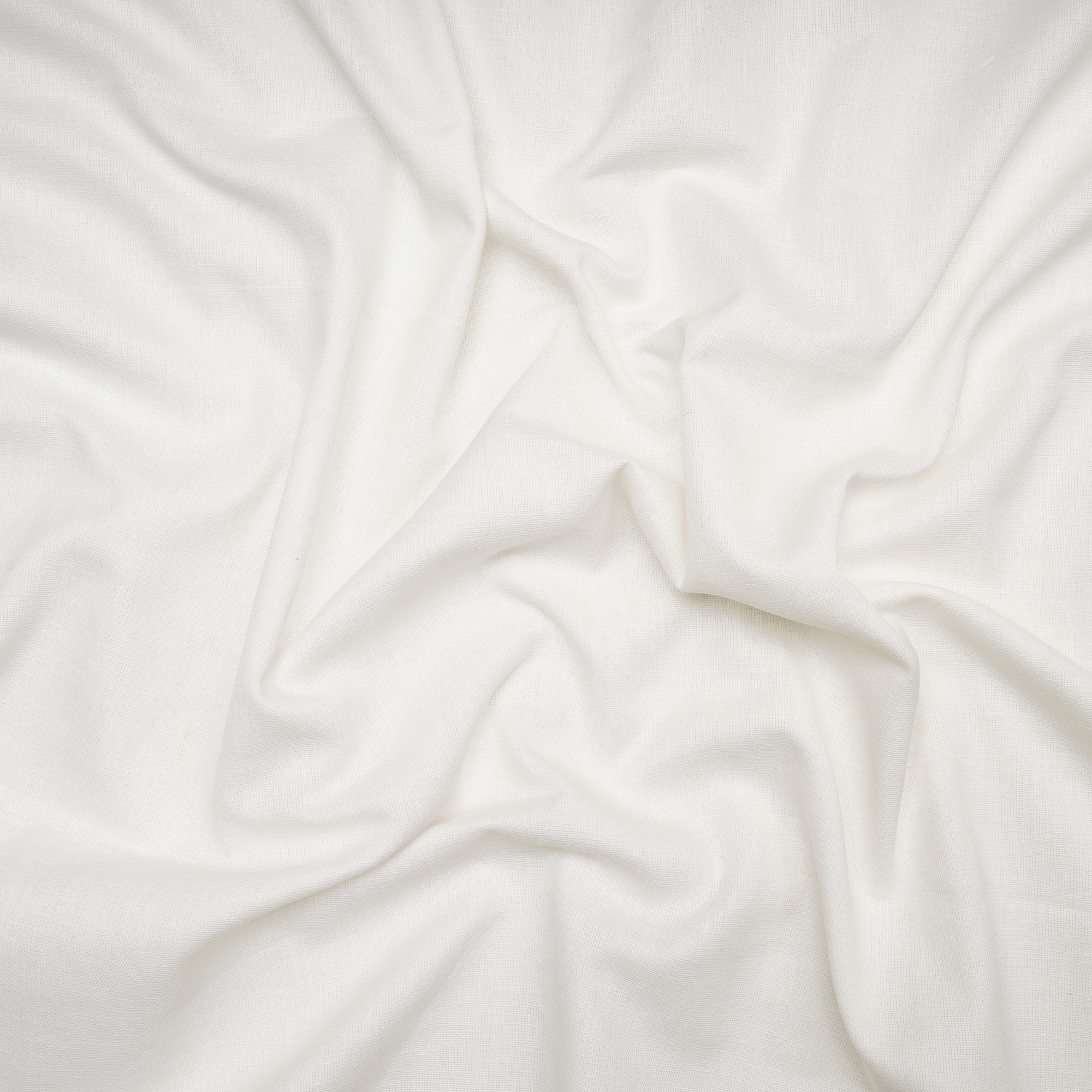 White Dyeable Plain Cotton Flax Fabric