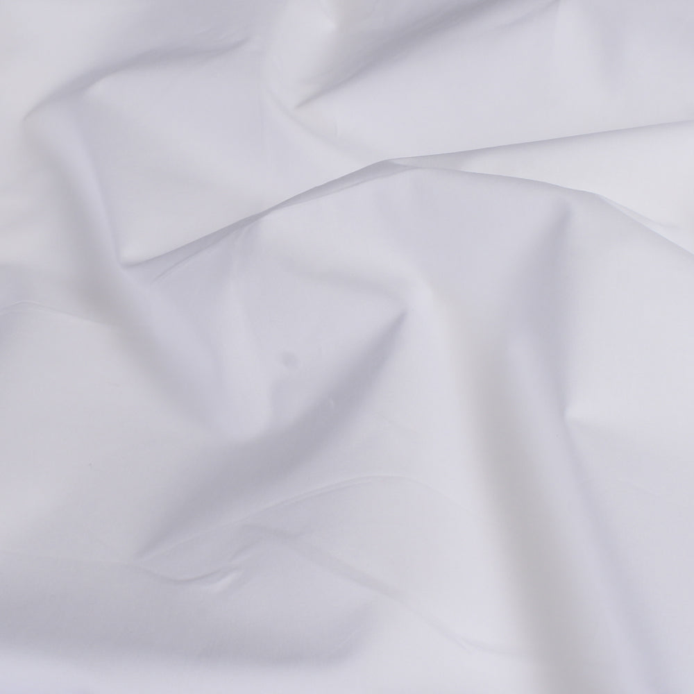 White Color Cotton Poplin Fabric