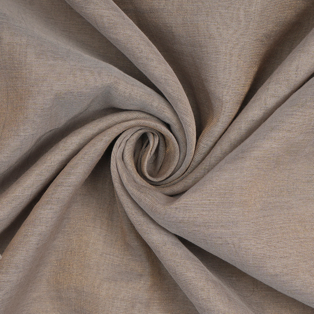 Grey  Color Piece Dyed Fine Tissue Chanderi Fabric