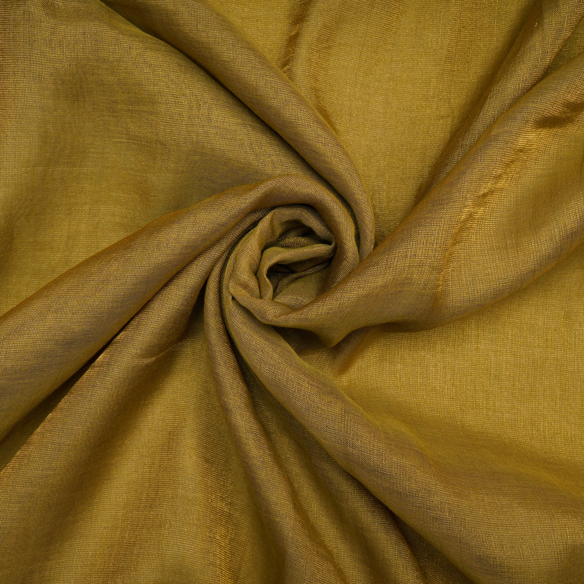Golden Palm Color Pure Tissue Chanderi Fabric