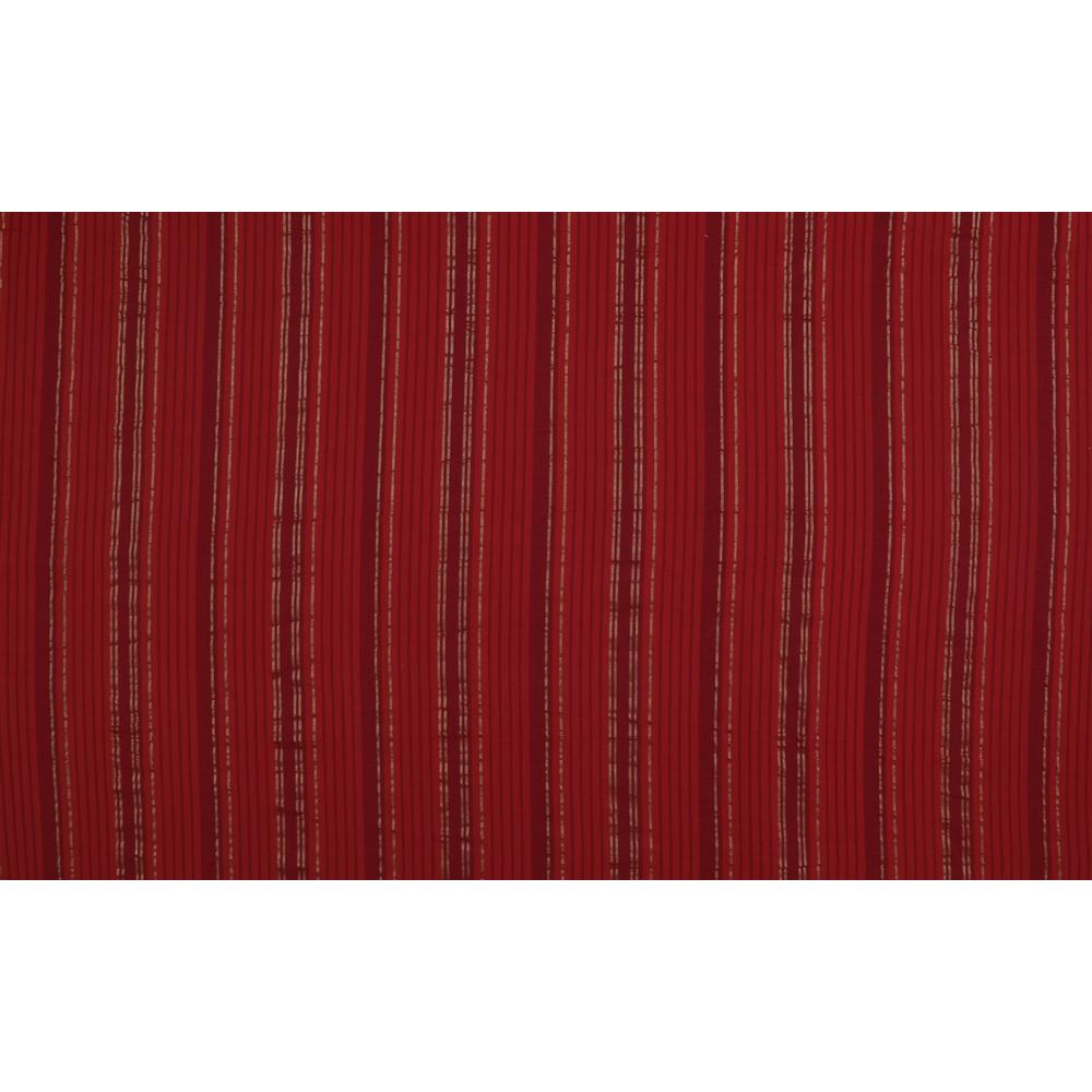 Red Color Yarn Dyed Handwoven Cotton Muslin Fabric