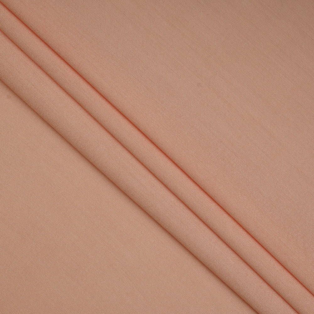 Peach Color Spun Silk Fabric