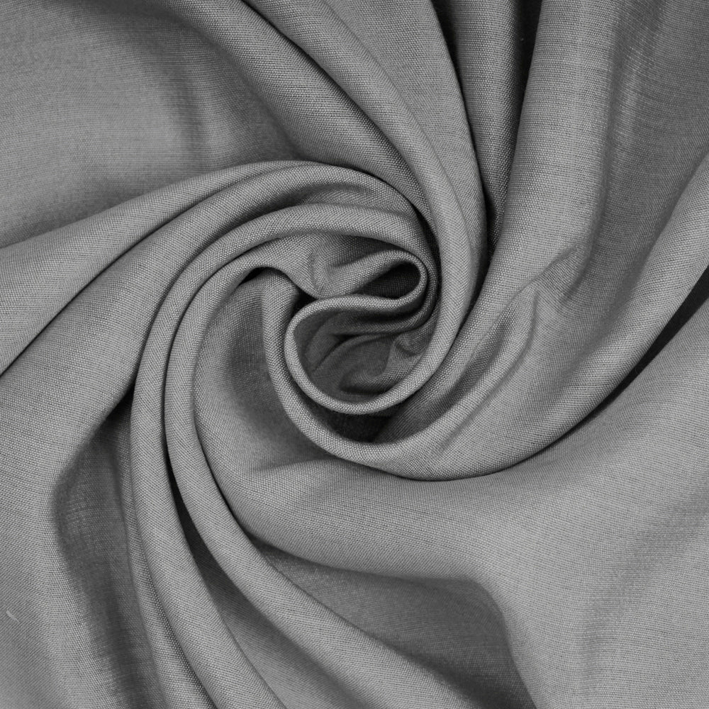 Grey Color Viscose Silk Fabric