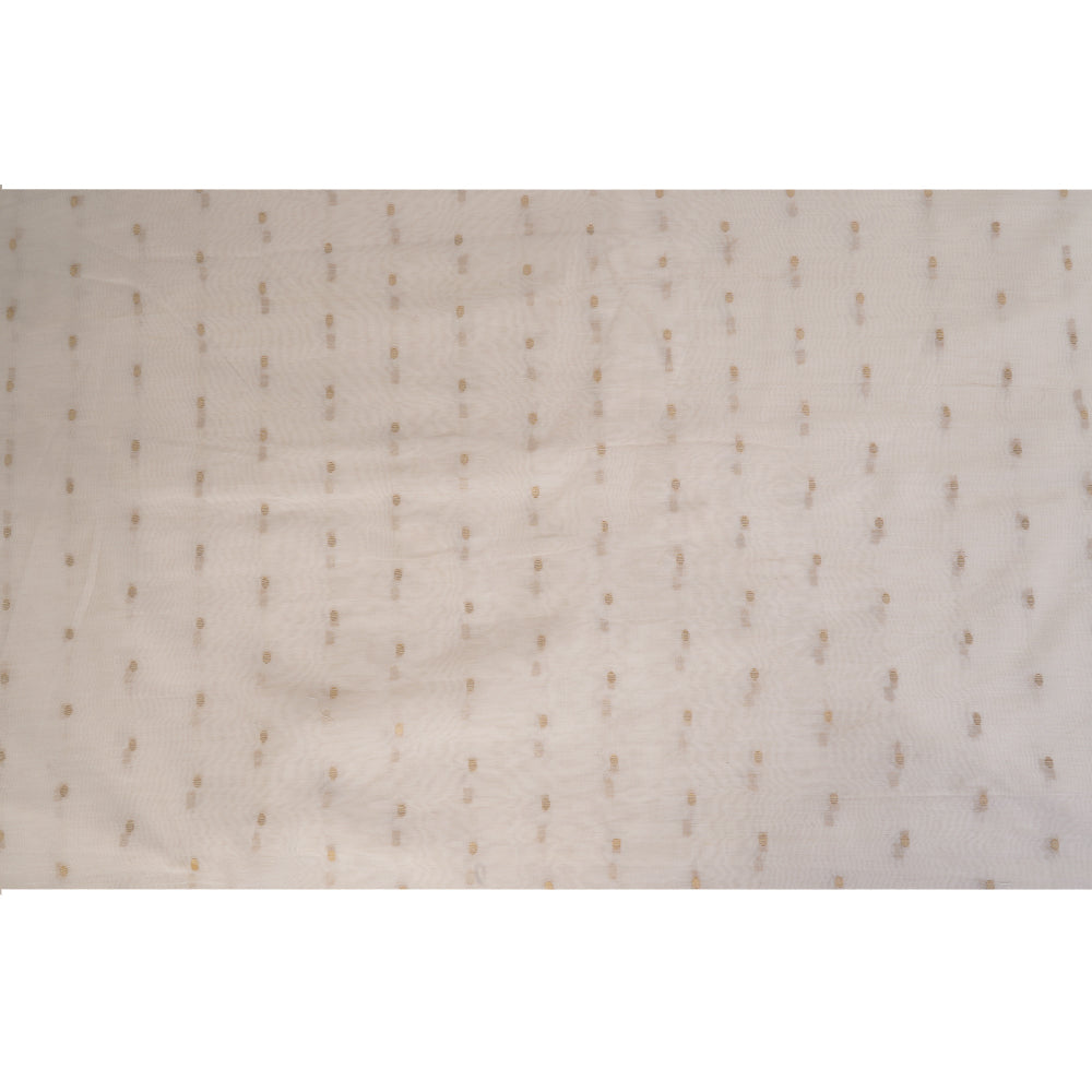 Off-White Color Fancy Chanderi Fabric