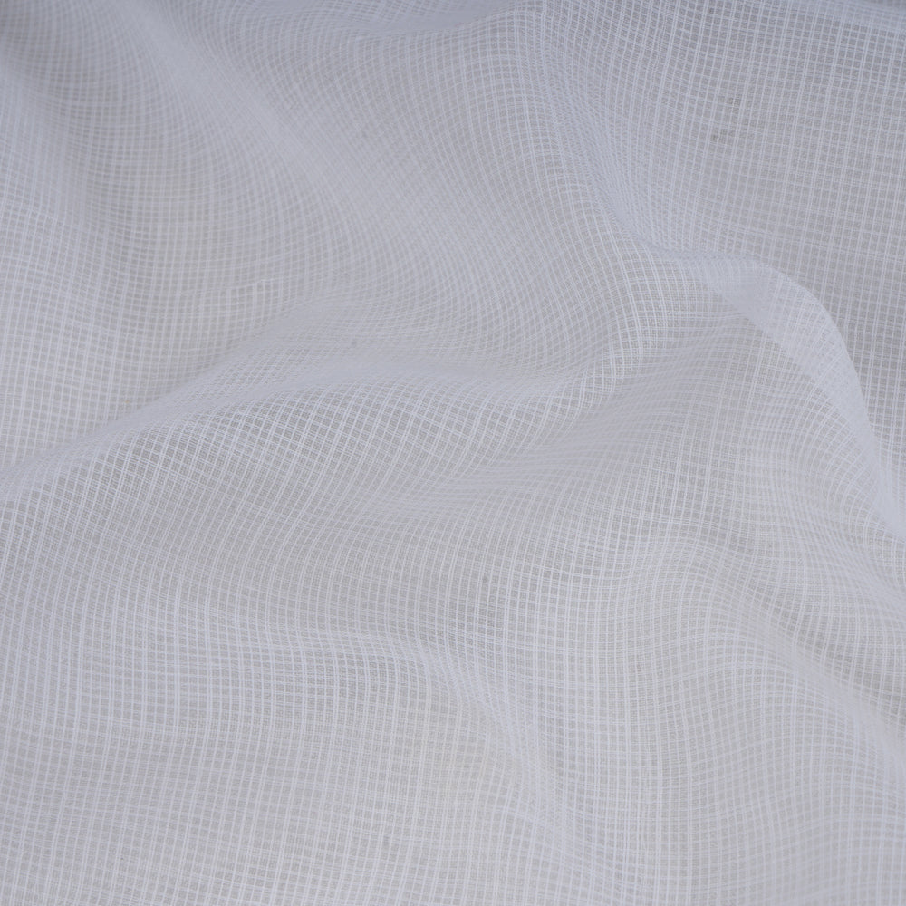 White Color Cotton Kota Dyeable Fabric