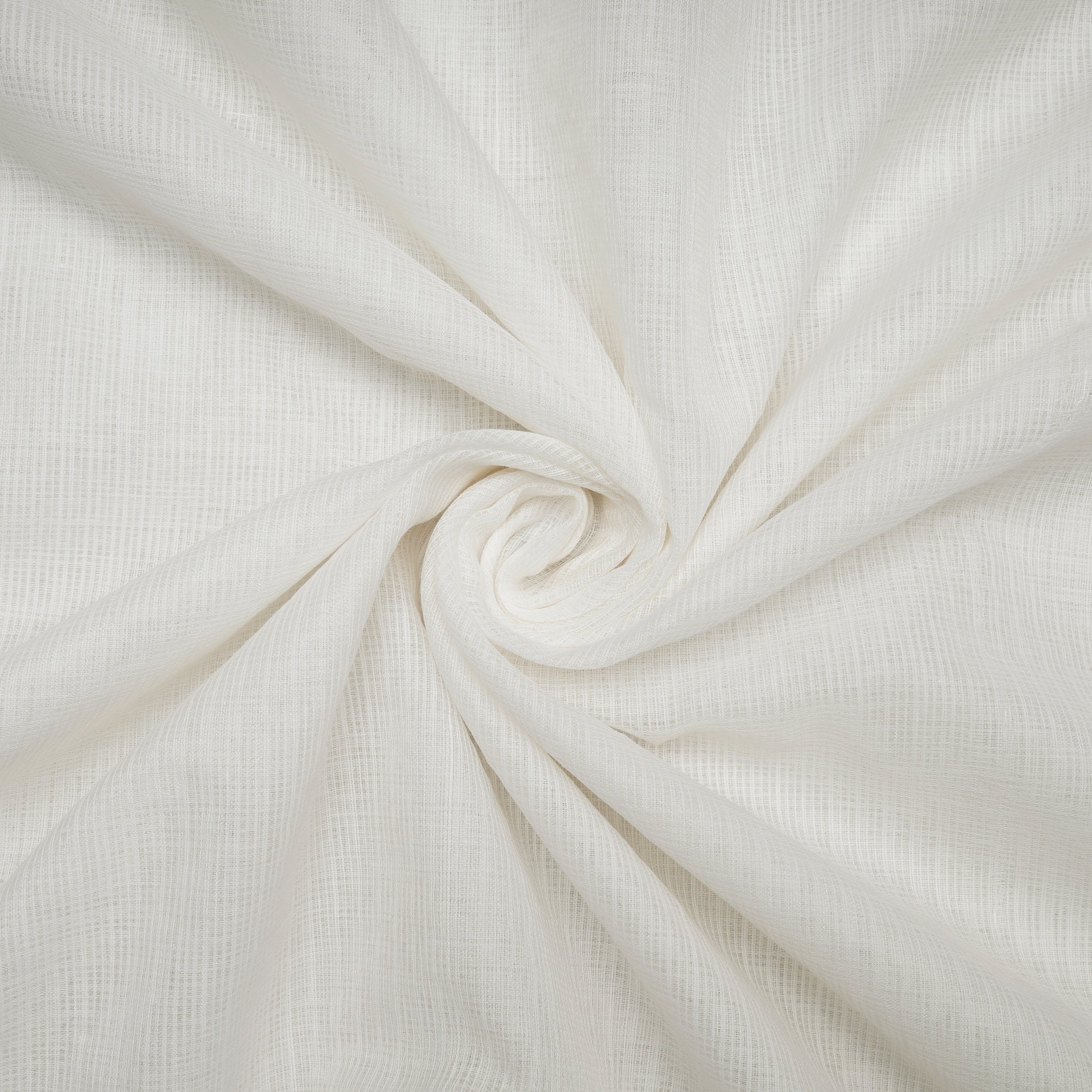 White Dyeable Handwoven Kota Jari Cotton Silk Fabric