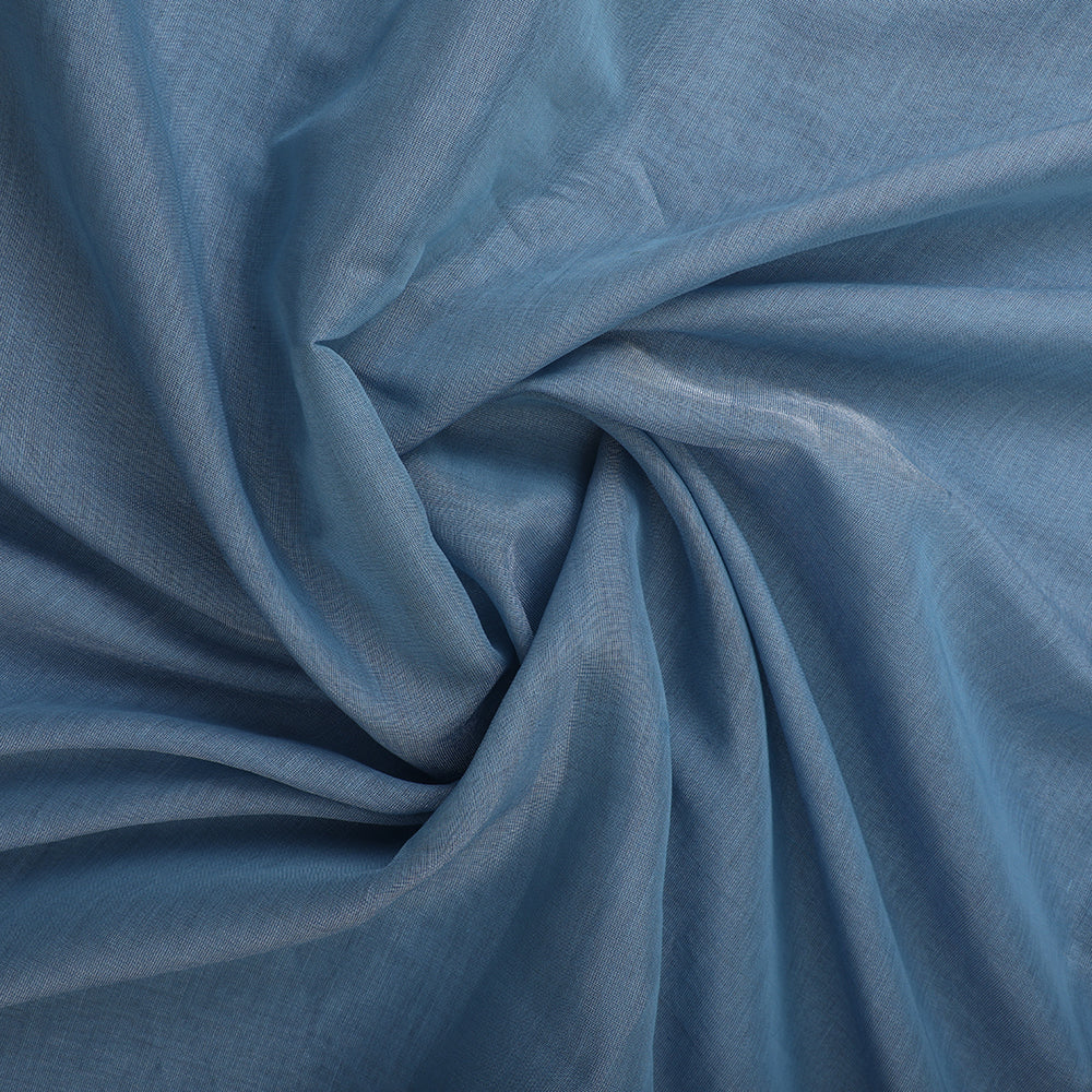 Cobalt Blue Color Tissue Fabric