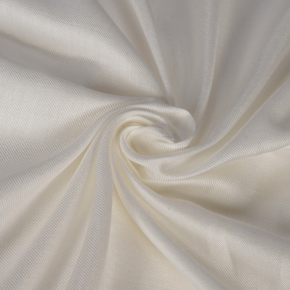 White Color Modal Twill Dyeable Fabric