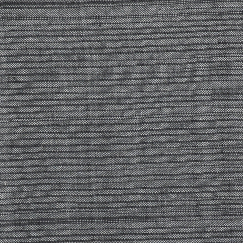 Dark Grey Color Handwoven Handspun Kala Cotton Fabric
