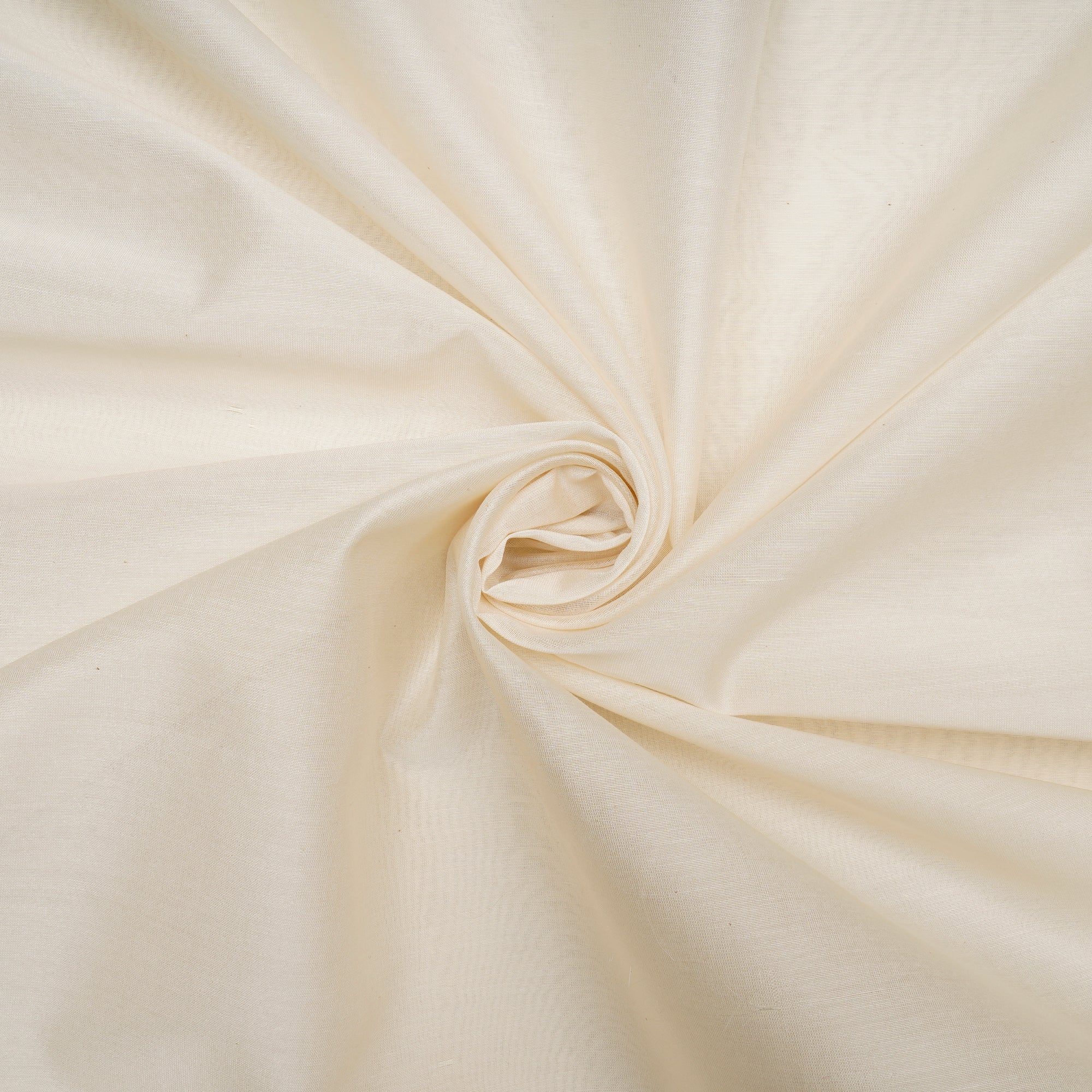 Off White Plain Pure Rapier Chanderi Fabric