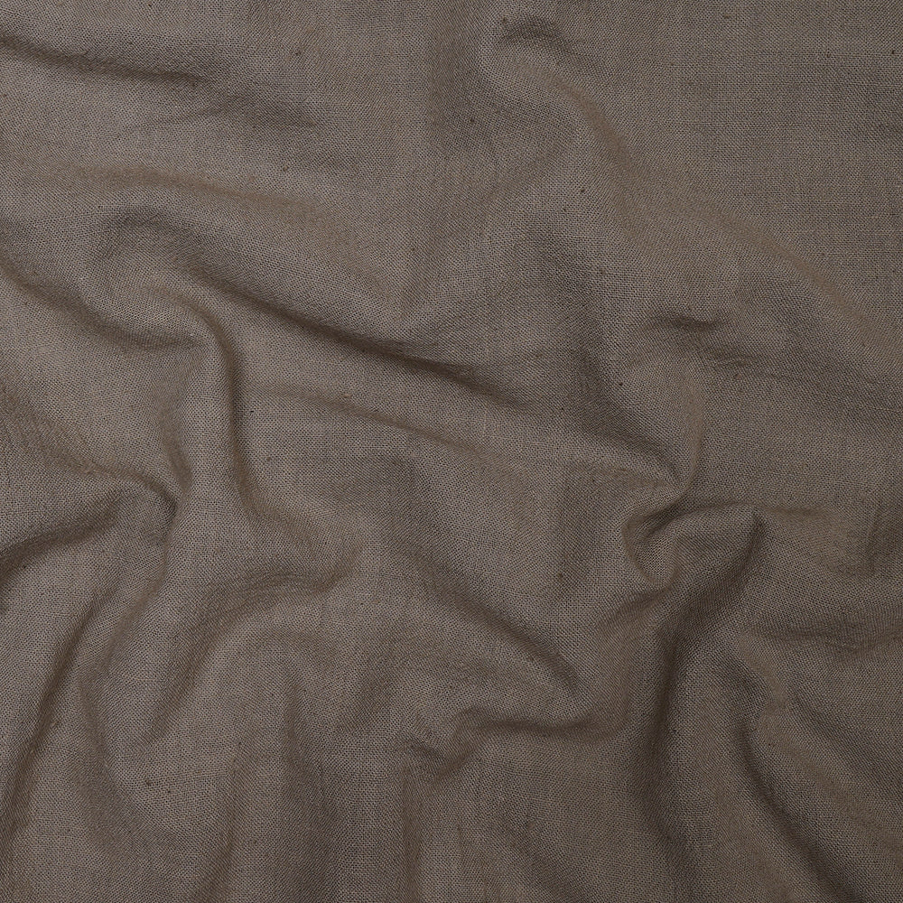 Grey Color Handwoven Handspun Kala Cotton Fabric