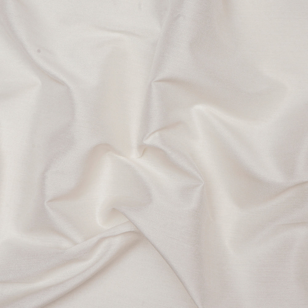 White Color Katan Art Silk Fabric