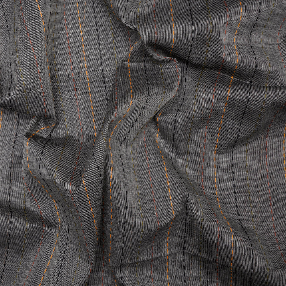 Grey Color Pure Woven Cotton Voile Fabric
