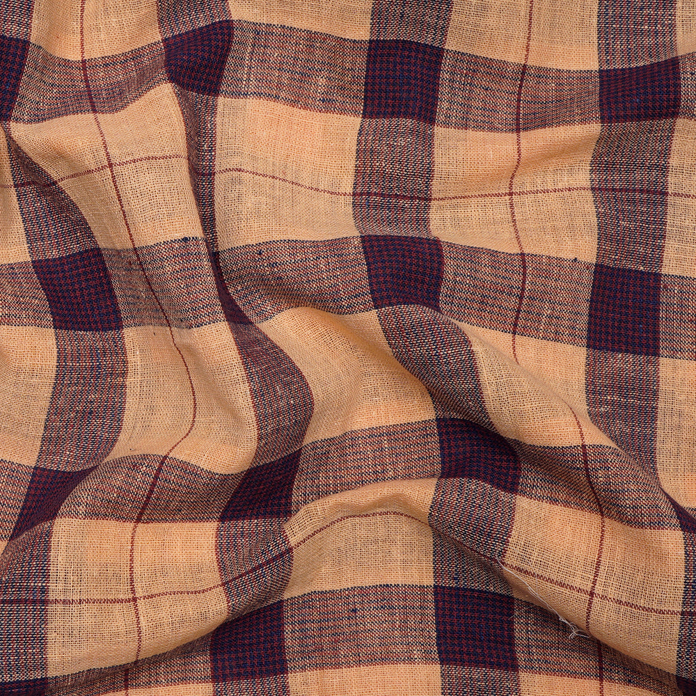 Multi Woven Handspun Handwoven Kala Cotton Fabric