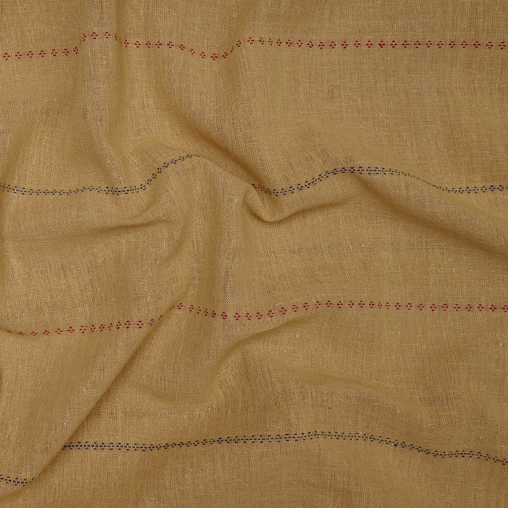 Golden Woven Handspun Handwoven Kala Cotton Fabric