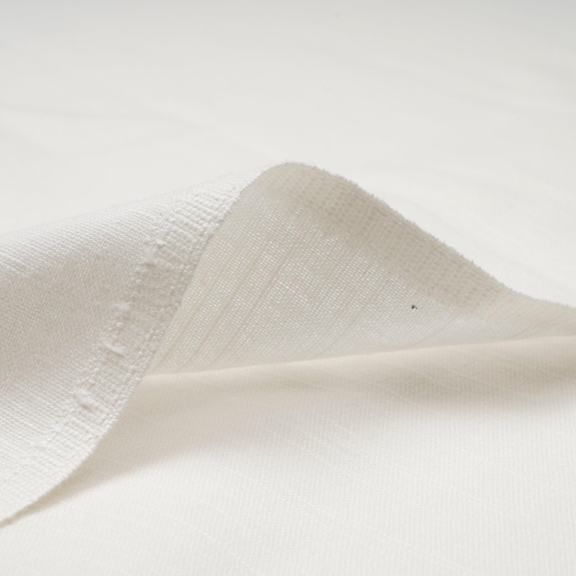 White Dyeable Cotton Slub Fabric