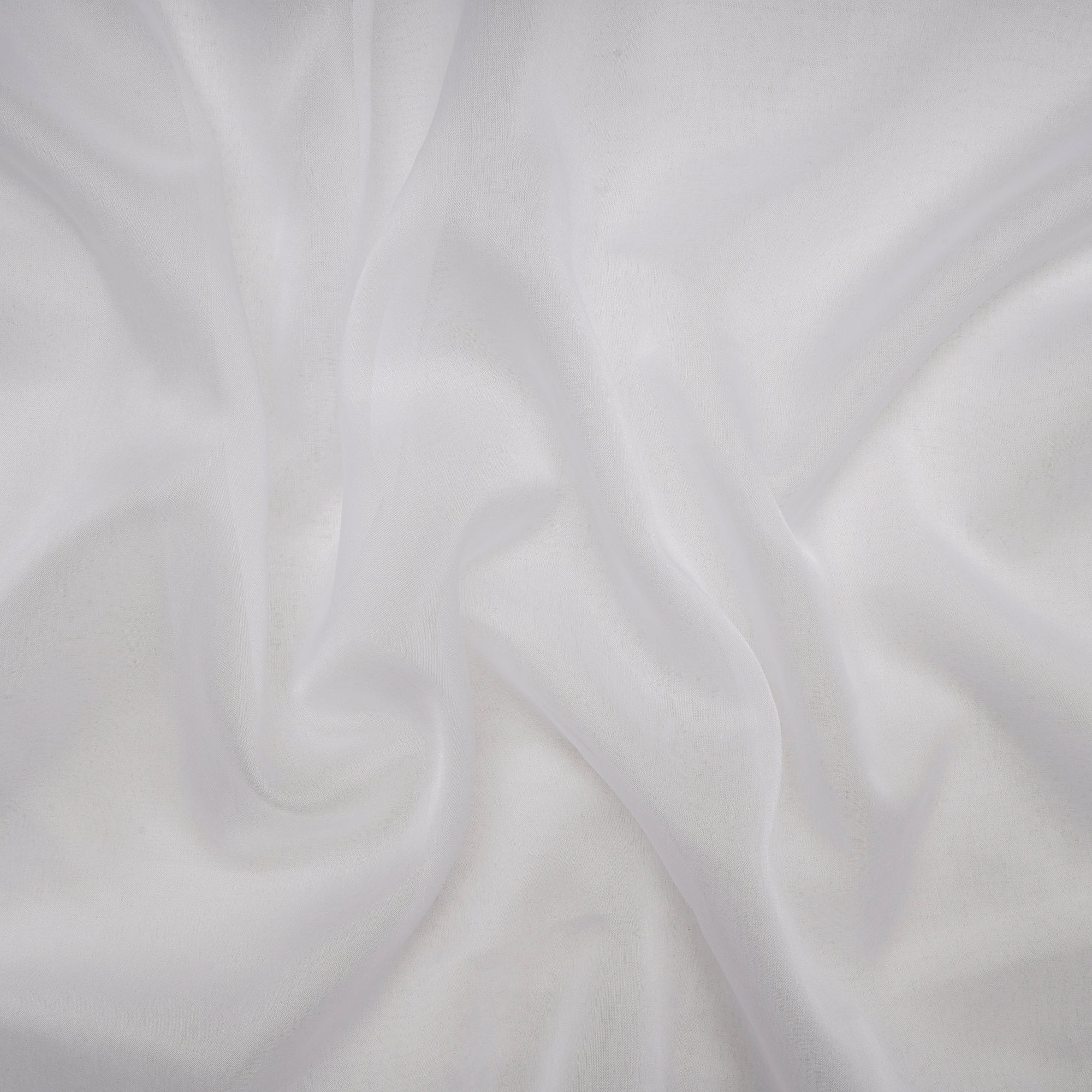 White Dyeable Handwoven Nylon Organza Fabric