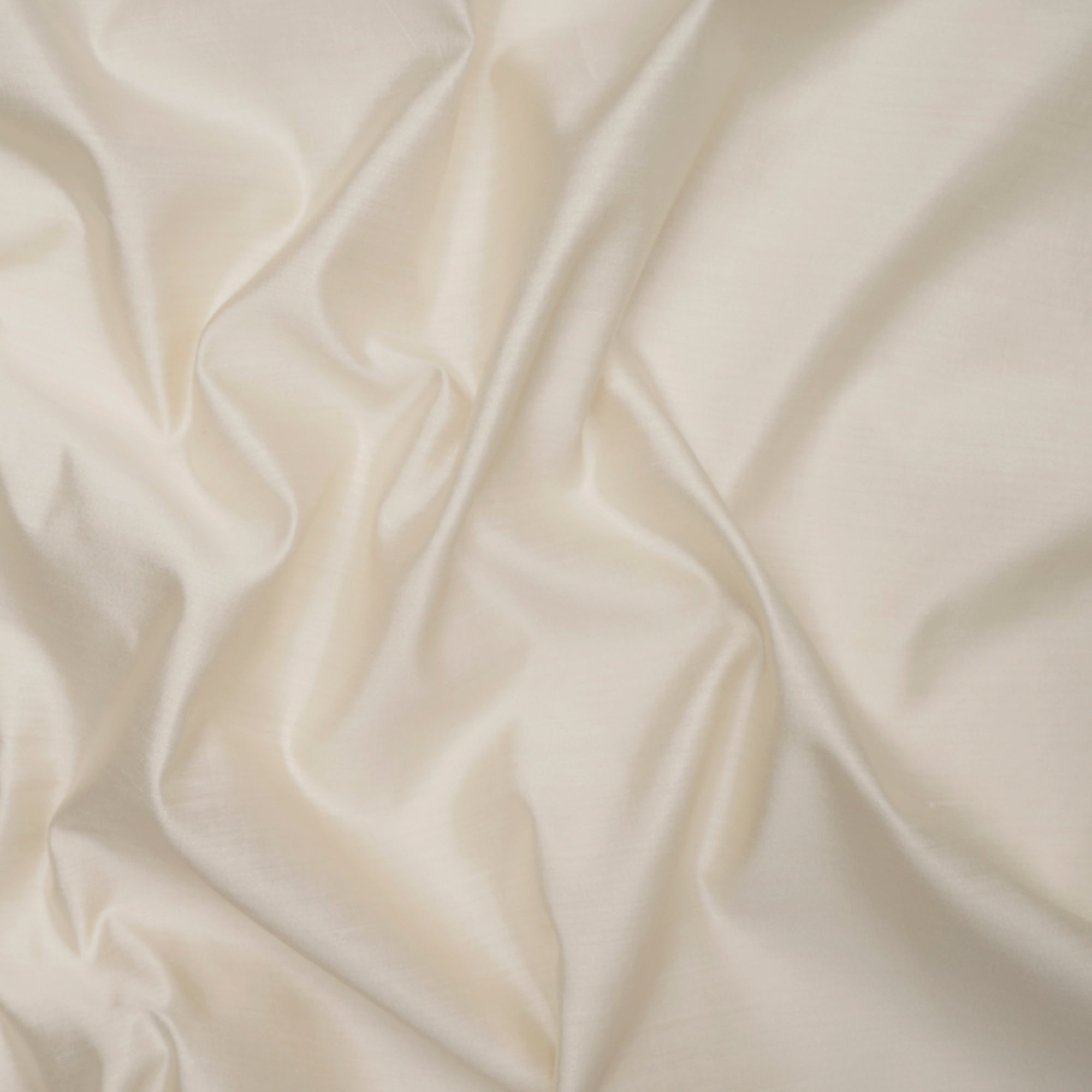 Off-White Dyeable Plain Banarasi Pure Chiniya Silk Fabric