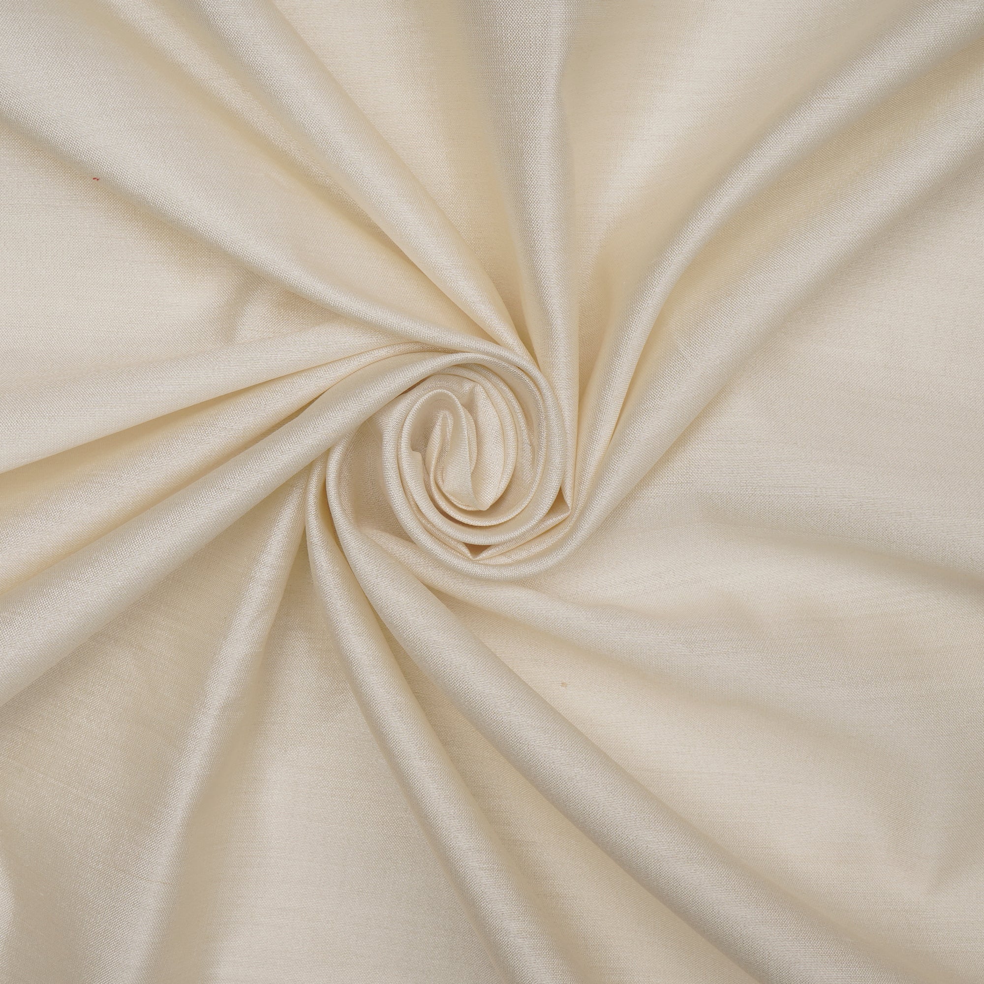 Off-White Dyeable Plain Banarasi Pure Chiniya Silk Fabric