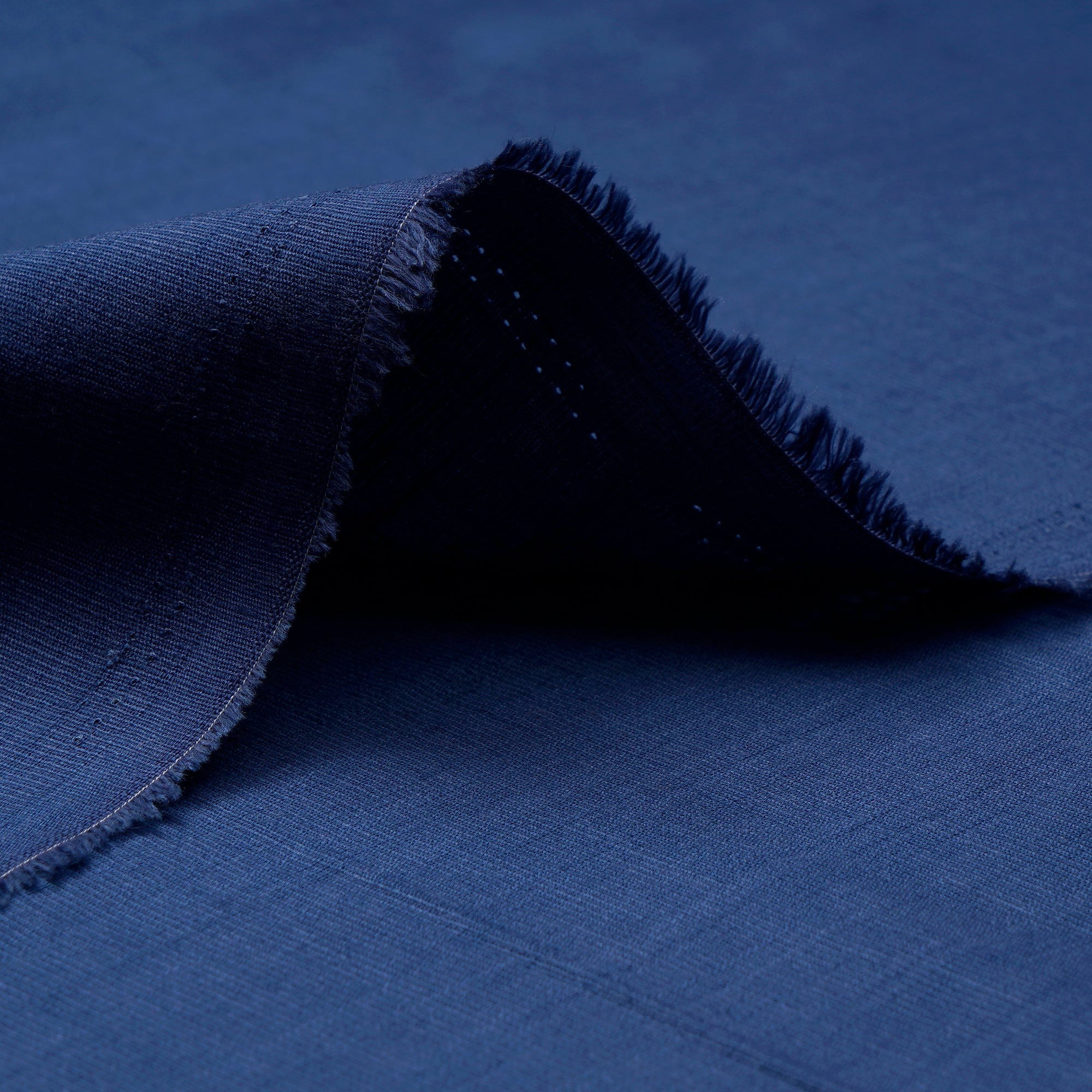 Navy Blue Stretch Viscose Lycra South Cotton Fabric