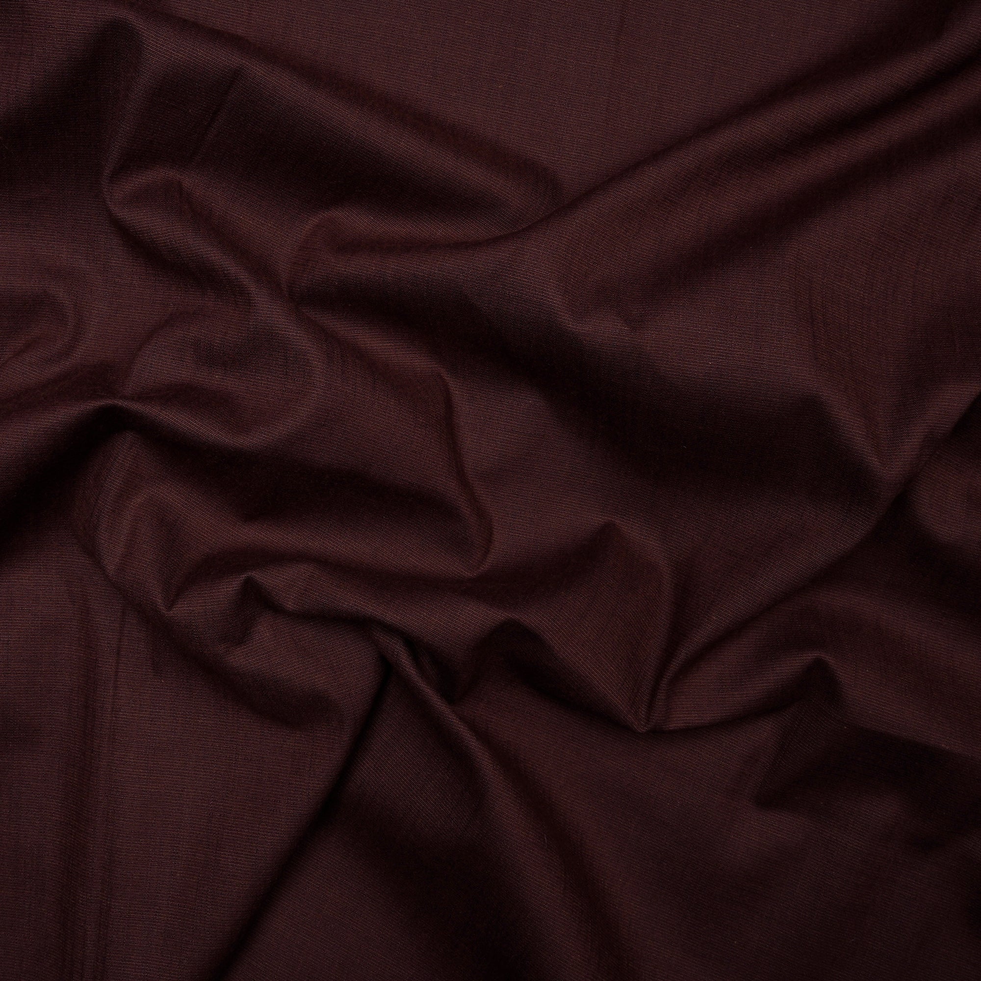 Dark Stretch Brown Viscose Lycra South Cotton Fabric