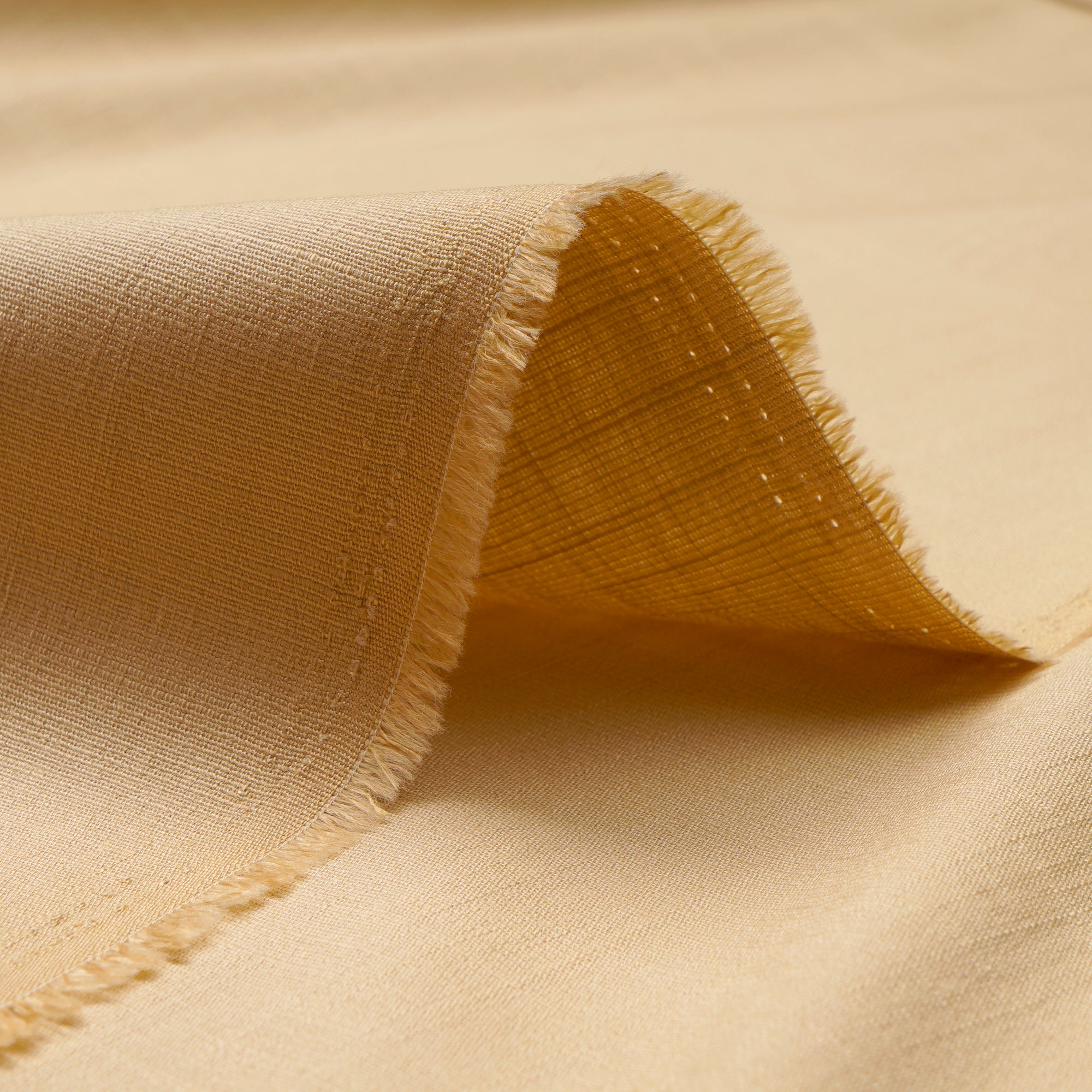 Beige Stretch Viscose Lycra South Cotton Fabric