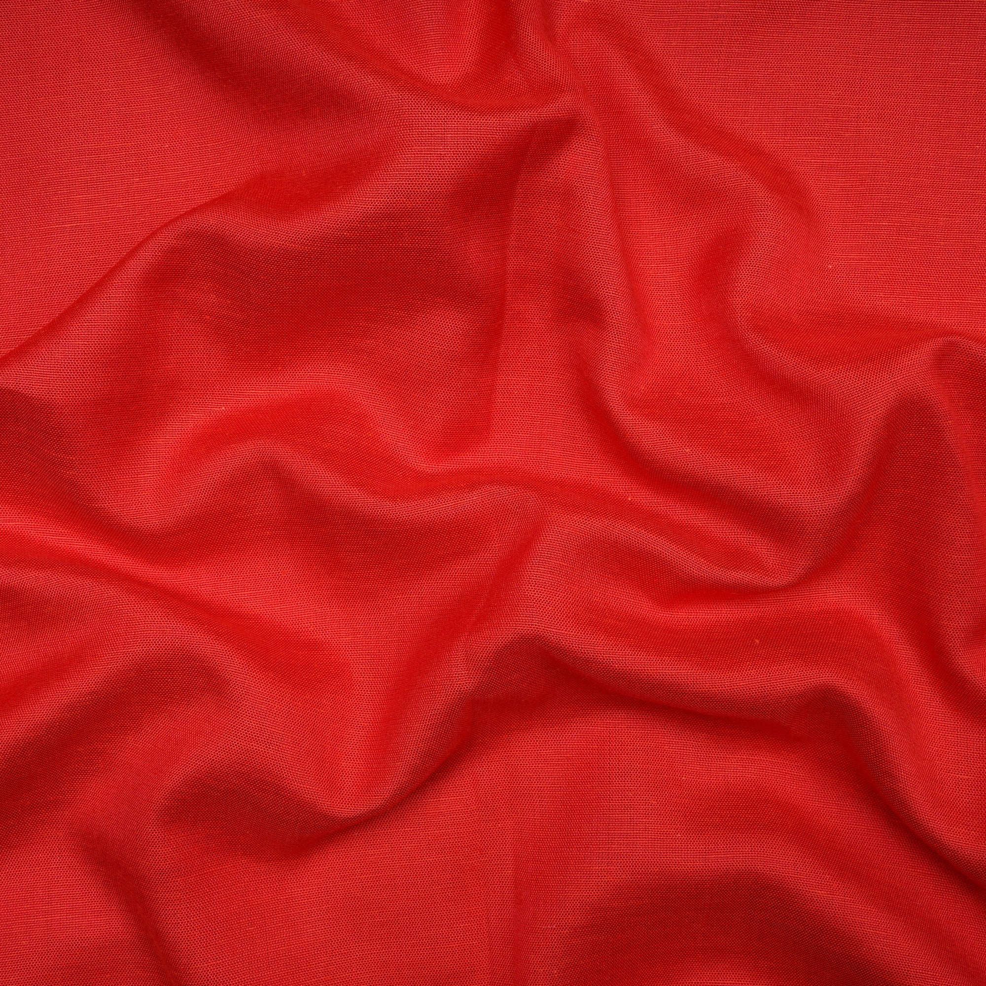 Bittersweet Red Rayon South Cotton Fabric