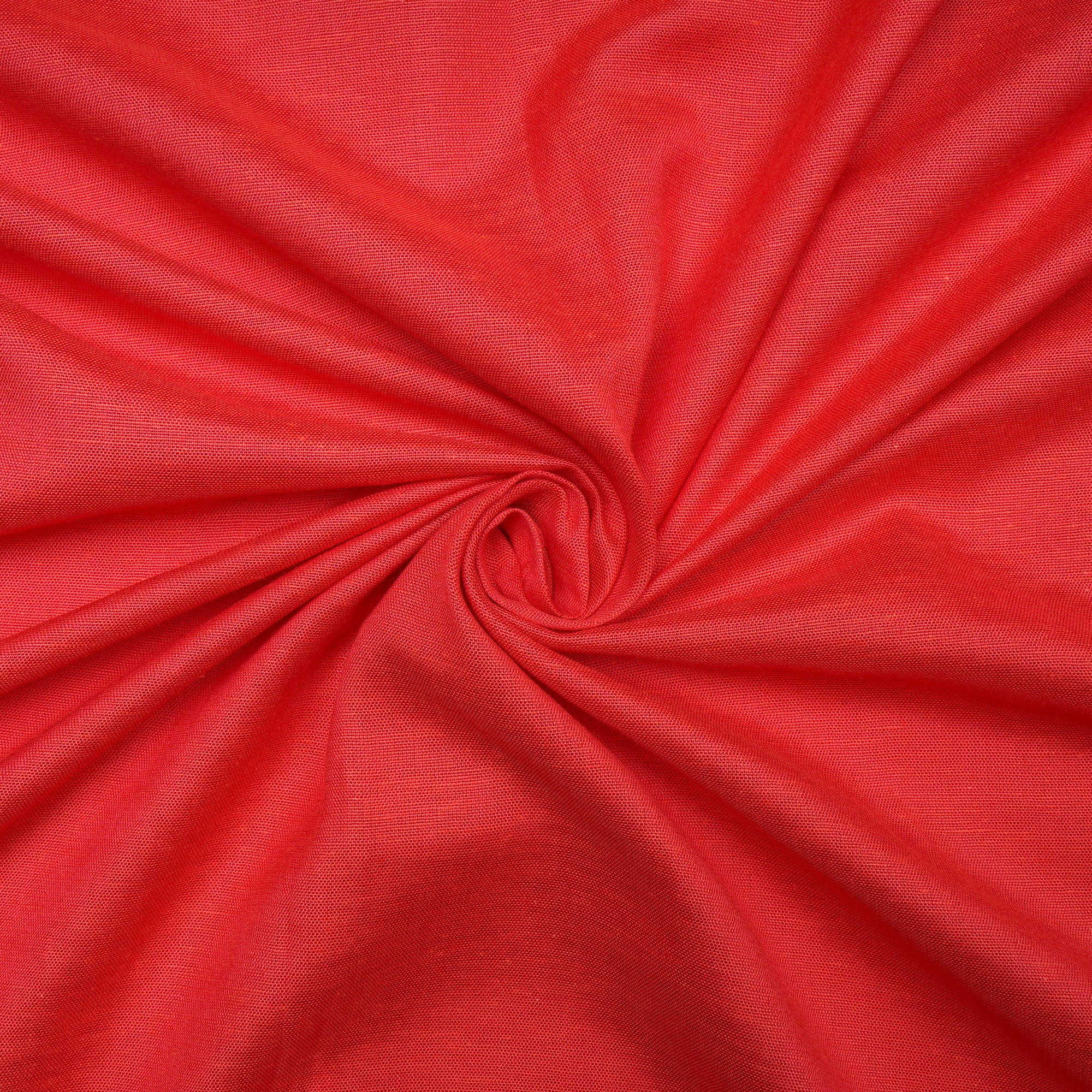Bittersweet Red Rayon South Cotton Fabric