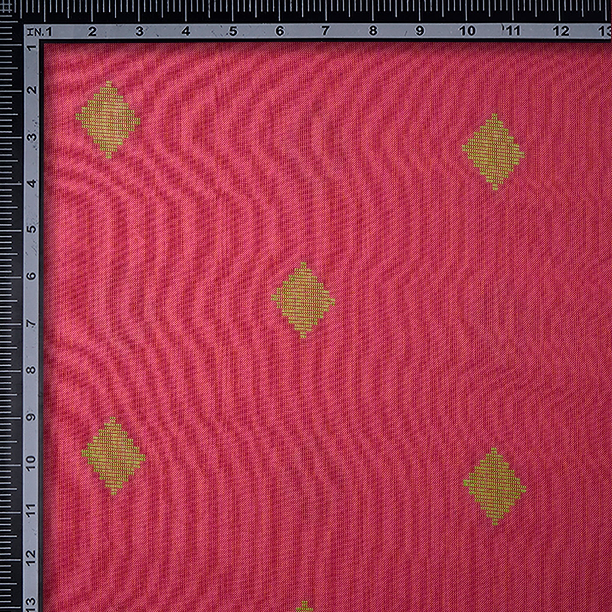 Honeysuckle Geometric Pattern Yarn Dyed Fancy Cutwork South Cotton Fabric