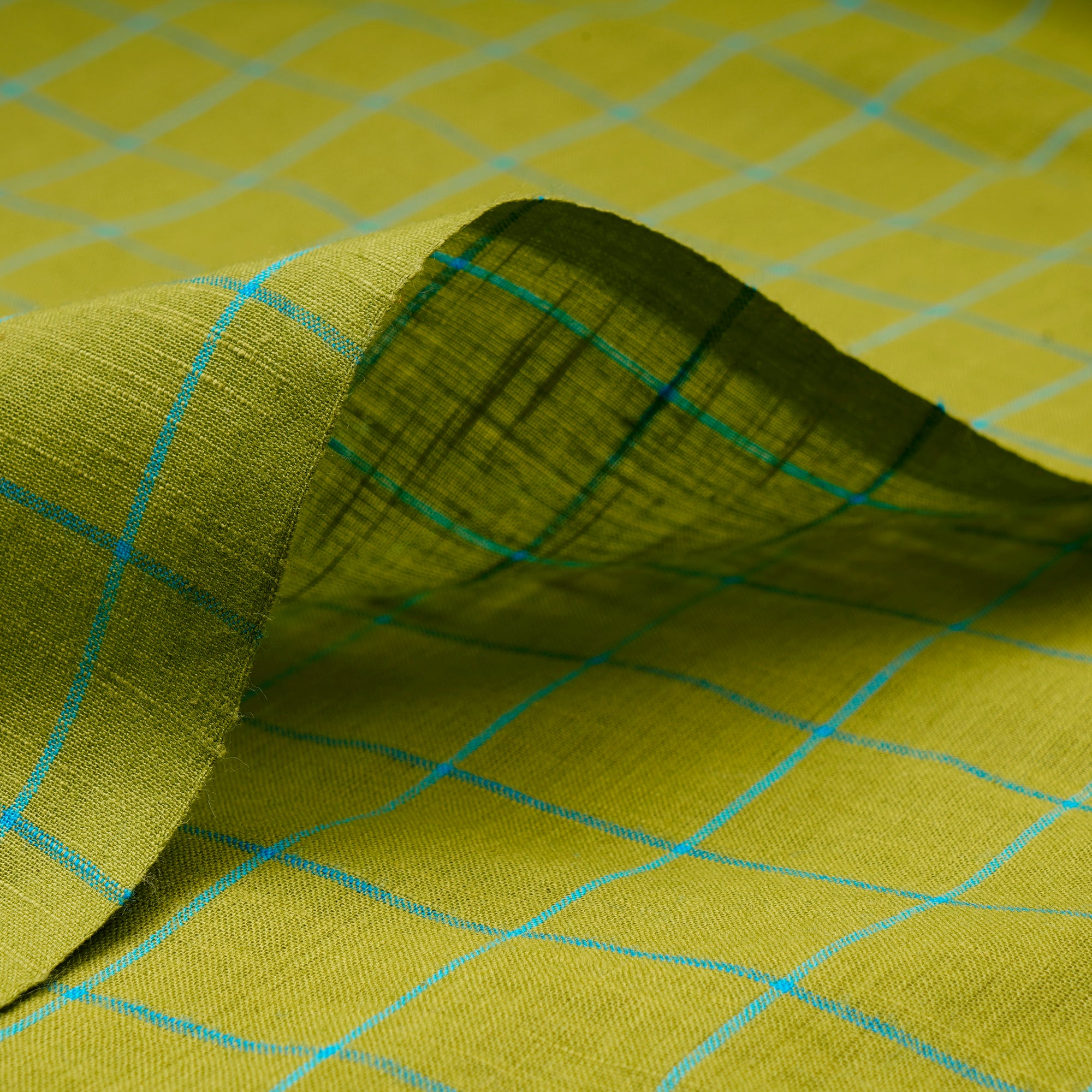 Fragile Sprout Check Pattern Yarn Dyed Fancy South Cotton Fabric