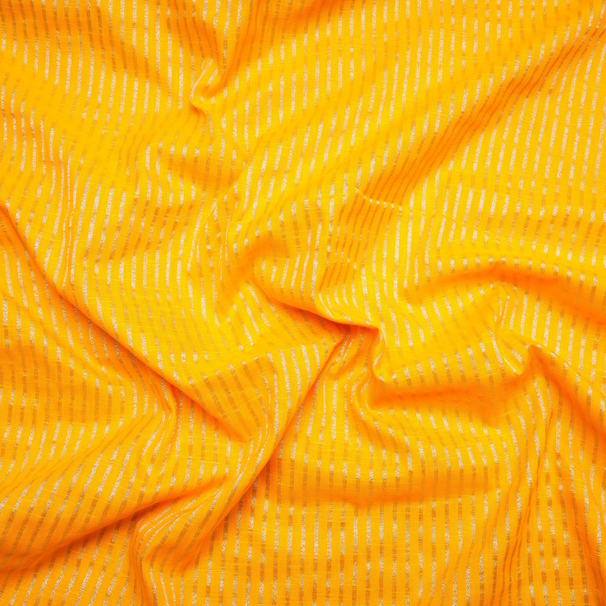 Spectra Yellow Stripe Pattern Yarn Dyed Fancy South Cotton Fabric