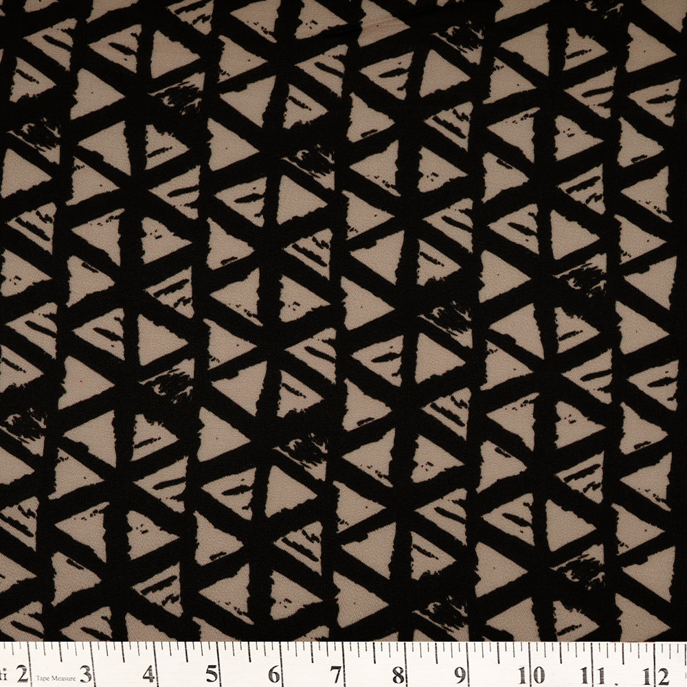 Black Color Digital Printed Modal Satin Fabric