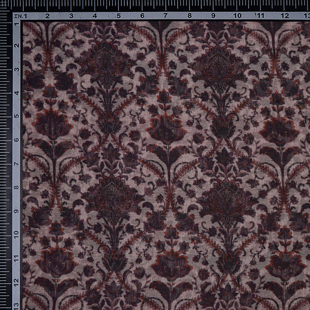 Tortilla Digital Printed Pure Chanderi Fabric