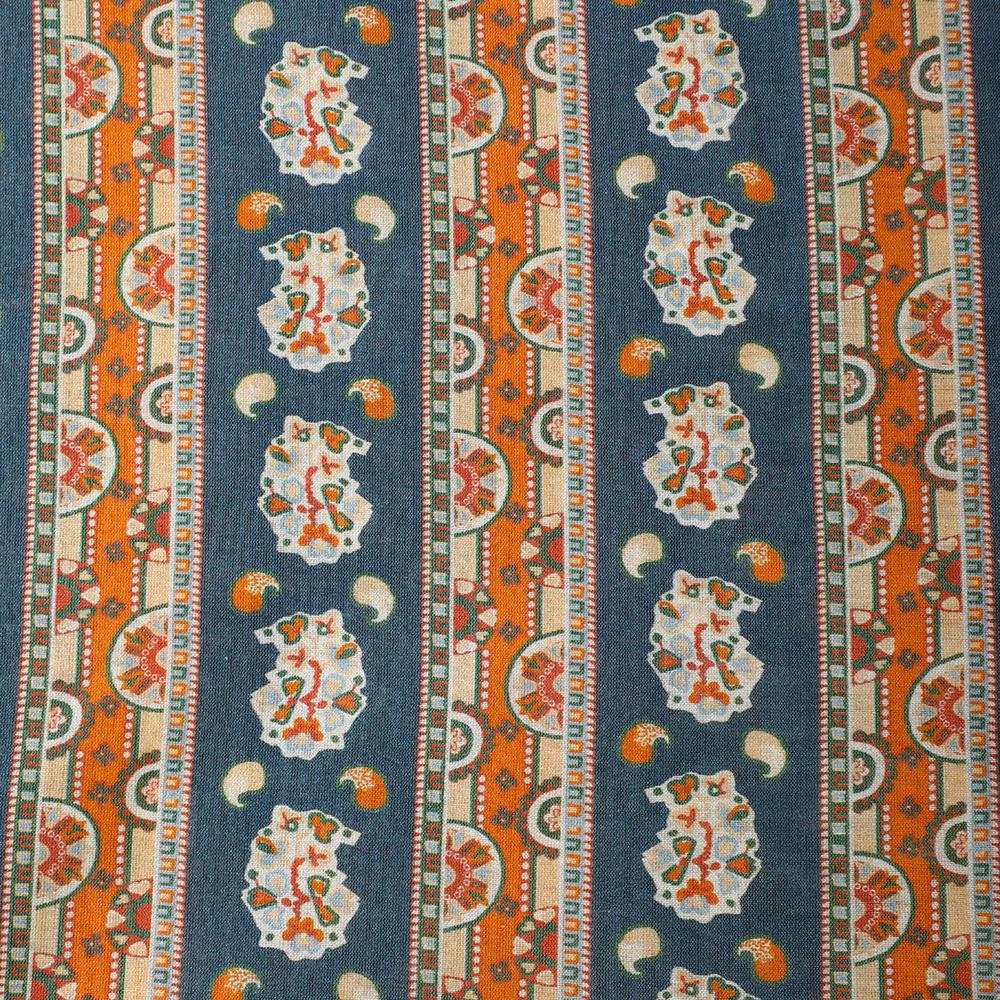 Multi Color Printed Chiffon Silk Fabric
