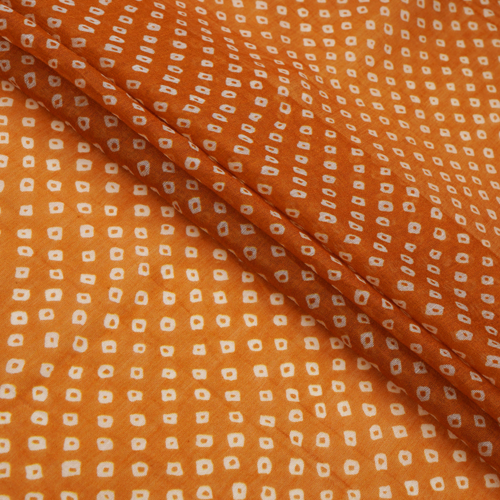 Mustard Color Digital Printed Chanderi Fabric