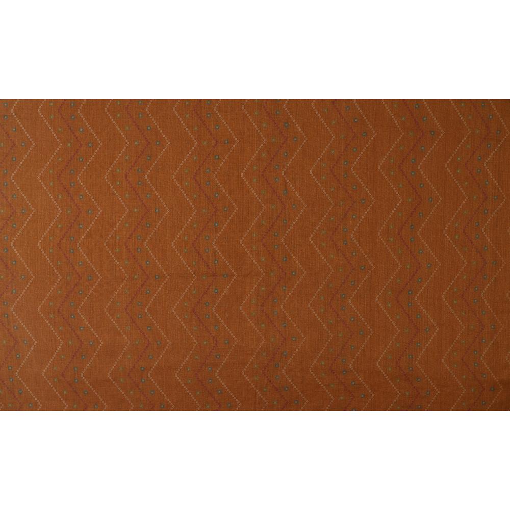 Orange-Golden Color Digital Printed Tissue Chanderi Fabric